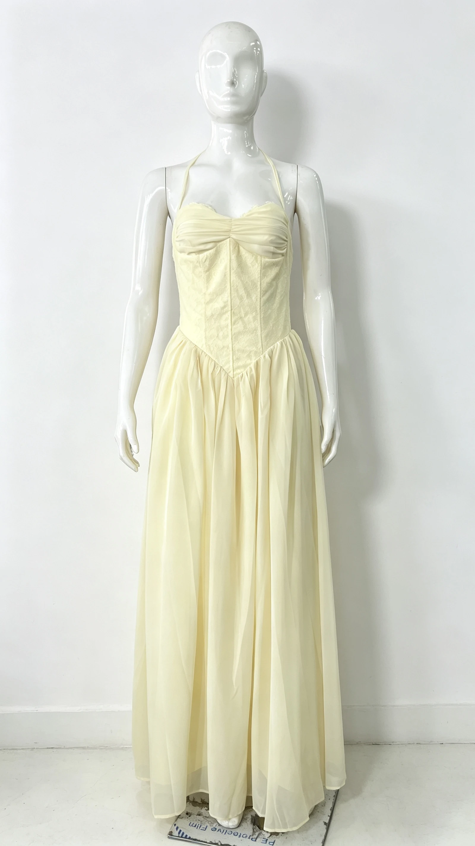 Elegant Lace Patchwork Corset Long Dress Women Halter Backless Bandage Slim Maxi Dress 2026 New Wedding Guest Evening Party Gown