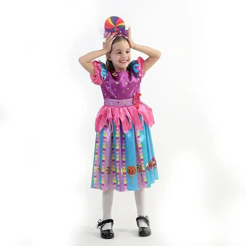 

Lollipop Costume Princess Candy Dress Carnival Party Little Girl Birthday Costume Tutu Dress Christmas Purim Clothes