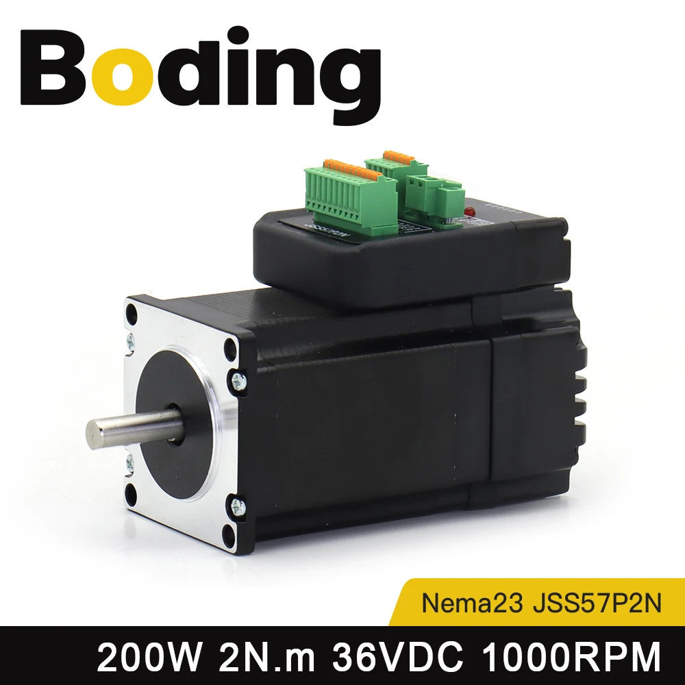 

BODING JSS Nema23 200W 2N.m Closed Loop Integrated Stepper Motor Driver 4.2A JSS57P2N for CNC Engraving Machine