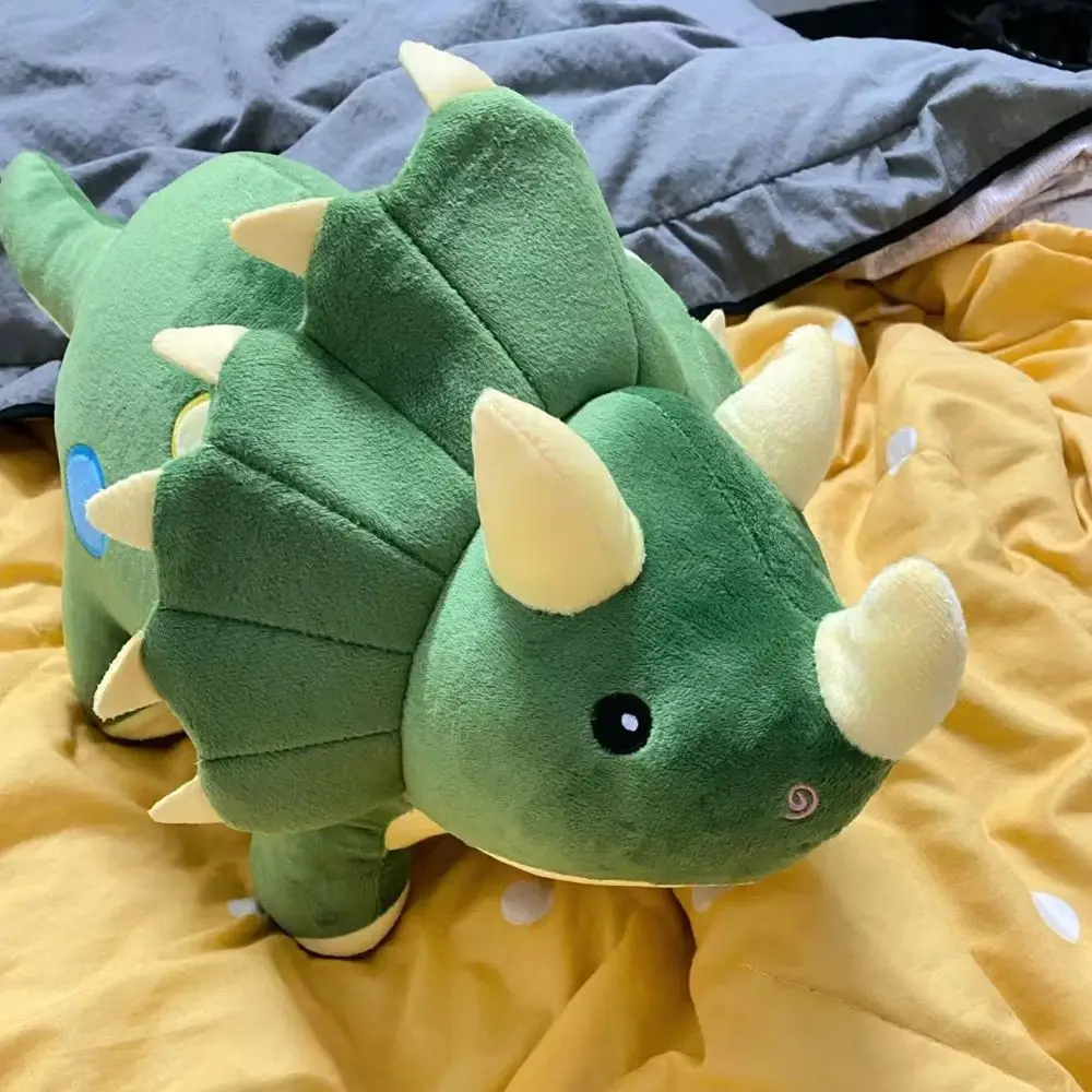 

40CM Triceratops Plush Toy Spotted Dinosaur Kingdom Throw Pillow Doll Super Soft To Give Children Birthday Christmas Gifts