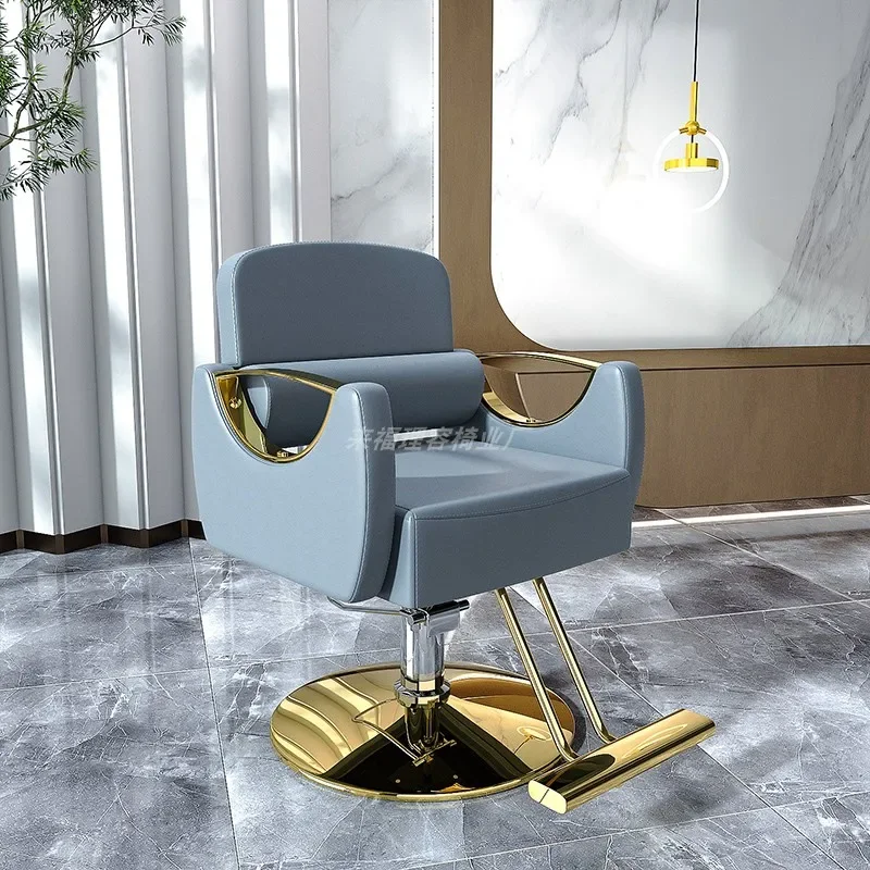 Stylish Luxury Barber Chair Folding White Design Hairstylist Barber Chair Nordic Adjustable Silla Barberia Salon Furniture