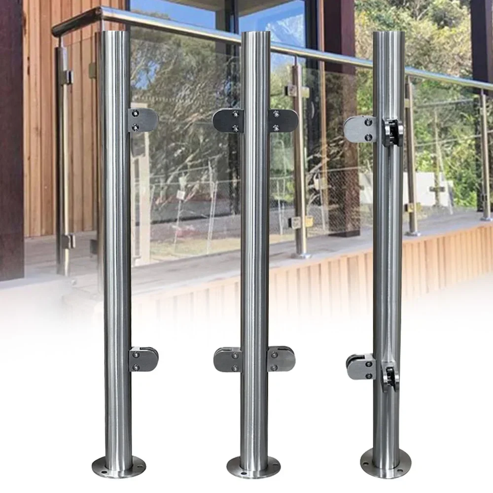 %a Great Durability Stainless Steel Railing Post 90cm/110cm for Attic Guardrails and Various Guardrails Safety Protection Tool