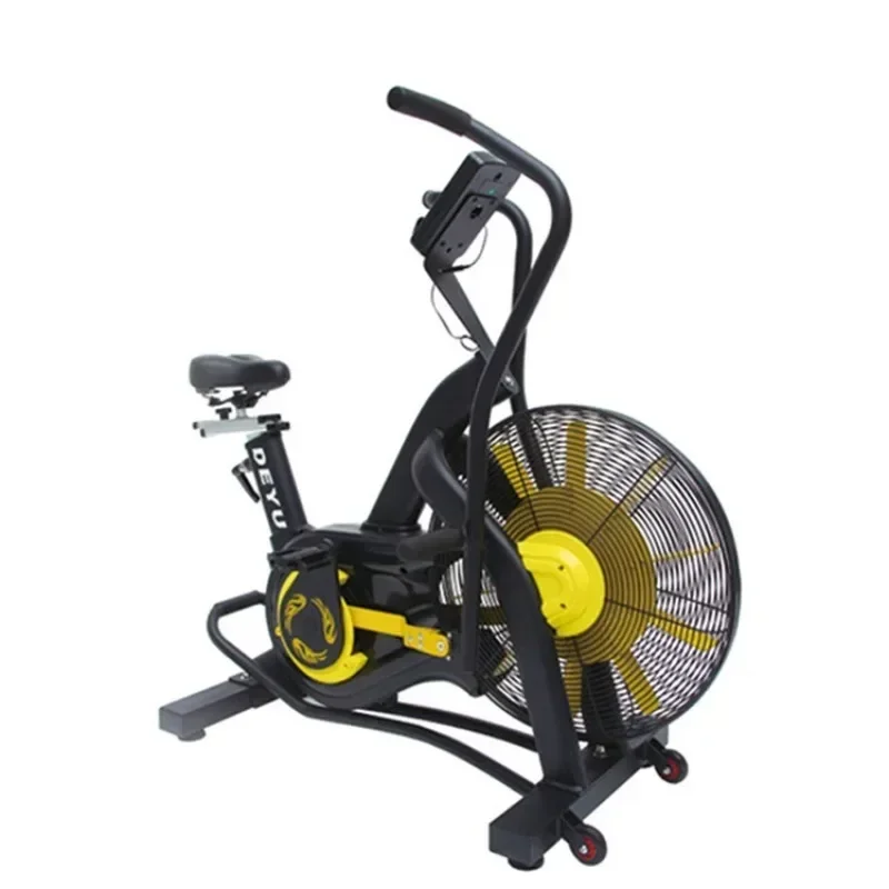 

Professional GYM Spin Bike Stationary Home Training Fan Bicycle Steel Wheels Belt Adjustable Air Bike