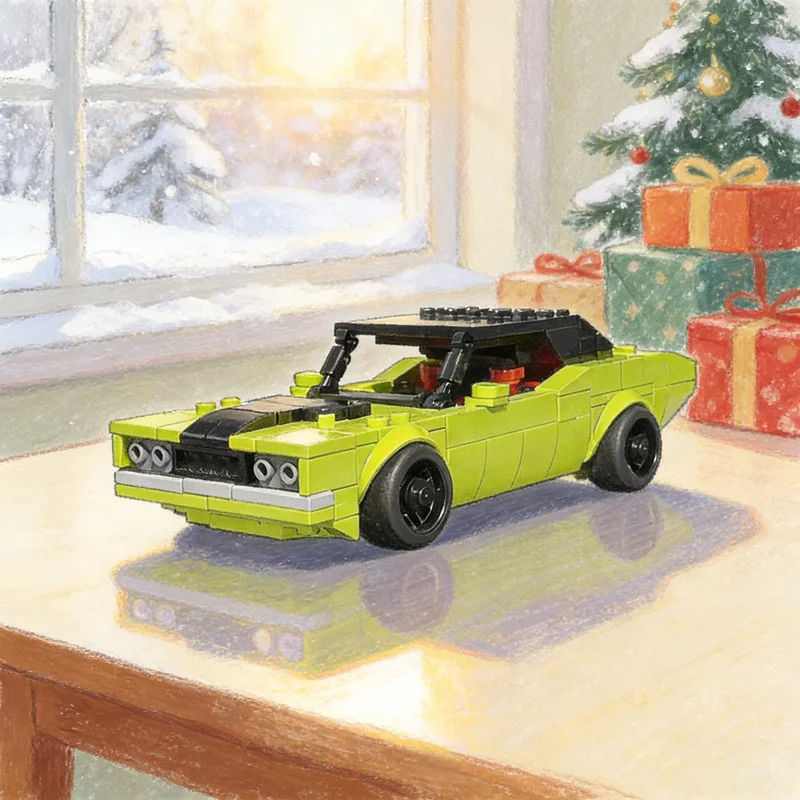 

320pcs MOC Dodge Challenger City Champions Model Building Blocks Construction Creative Idea Christmas Gifts Education Toys Brick