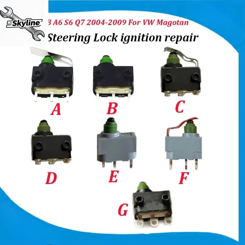 1Pcs  Micro Switch for  J518 A6 S6 Q7 2004-2009 for J764 4F0905852B/4F0905852 Steering Lock ignition repair