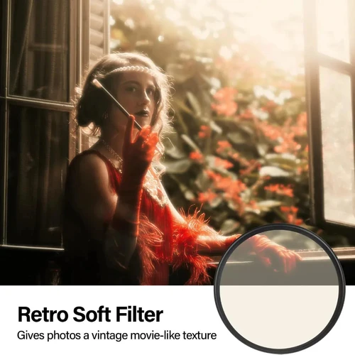 Imagen 1 del producto Walking Way-filtro de lente suave Retro, difusor de niebla para retrato, filtro de cámara, filtro de enfoque de efecto de ensueño para cámara Canon, Nikon y Sony