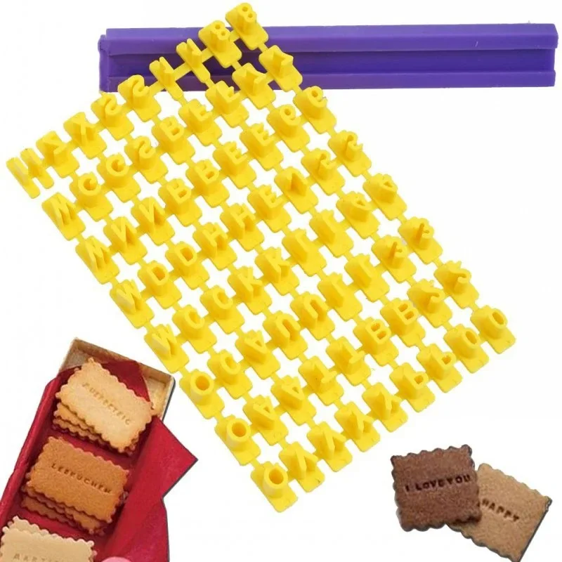 

Alphabet Letter Press Clay Stamp Embossing Number Pottery Stamp Set Cookie Chocolate Decorating Tools Fondant Mould Biscuit Mold