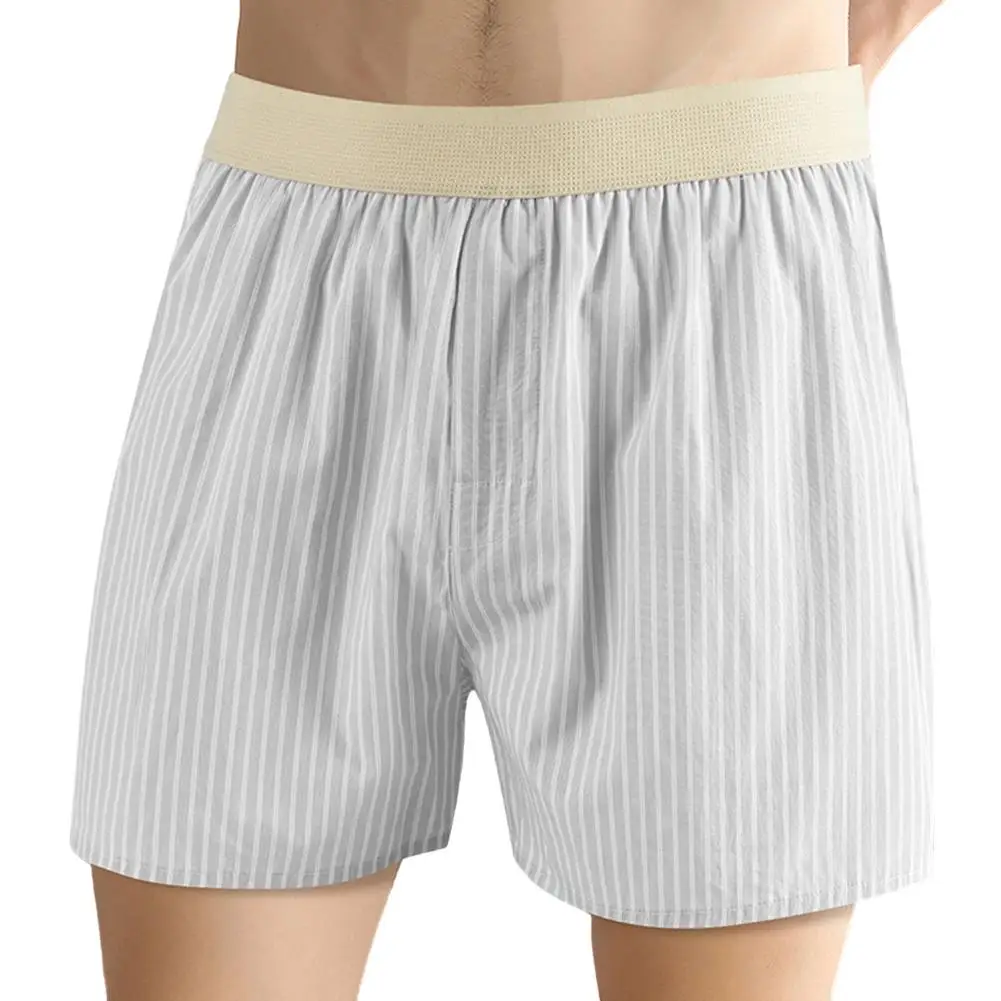 

Мужские трусы-боксеры, нижнее белье для взрослых, костюмное белье, ультрамодные трусы с принтом в клетку и полоску, трусы с эластичной резинкой на талии, домашние трусы Calcinha