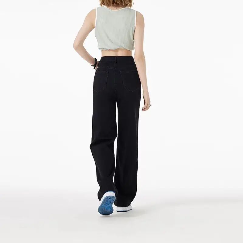 

Женские джинсы Bla Slim Wide Leg: Новинка Весны, Высокая Талия, Свободный Прямой Крой, Повседневные Брюки, Без Бренда