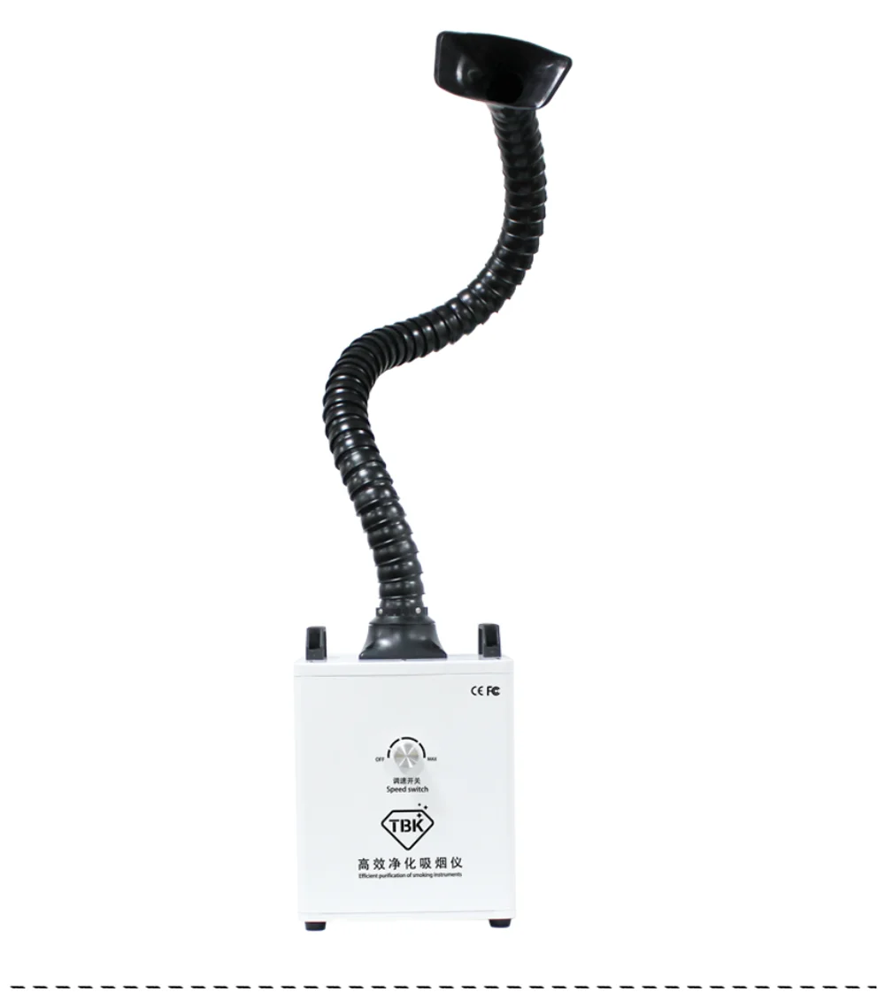 TBK Solda Purificador De Fumaça, Limpador De Poeira Do Ar, Purificação De Fumaça Do Quarto, Extrator De Fumaça, Sistema De Filtro Para Reparação De Telefone
