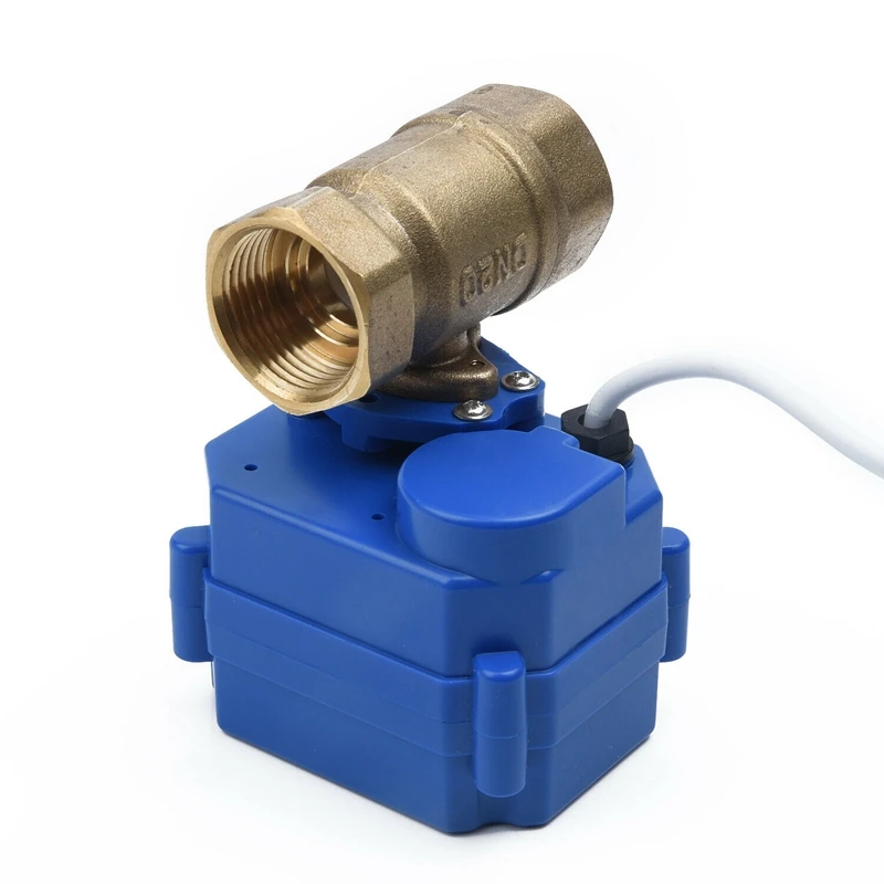 DN20 G3/4 Brass Electric Motorized Ball Valve 12V DC, 3 Wire Setup 2 Way