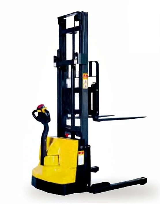 Top-sell 1-1.5 t Walkie Straddle Leg Wide Support Leg Automatic Full Electric Stacker