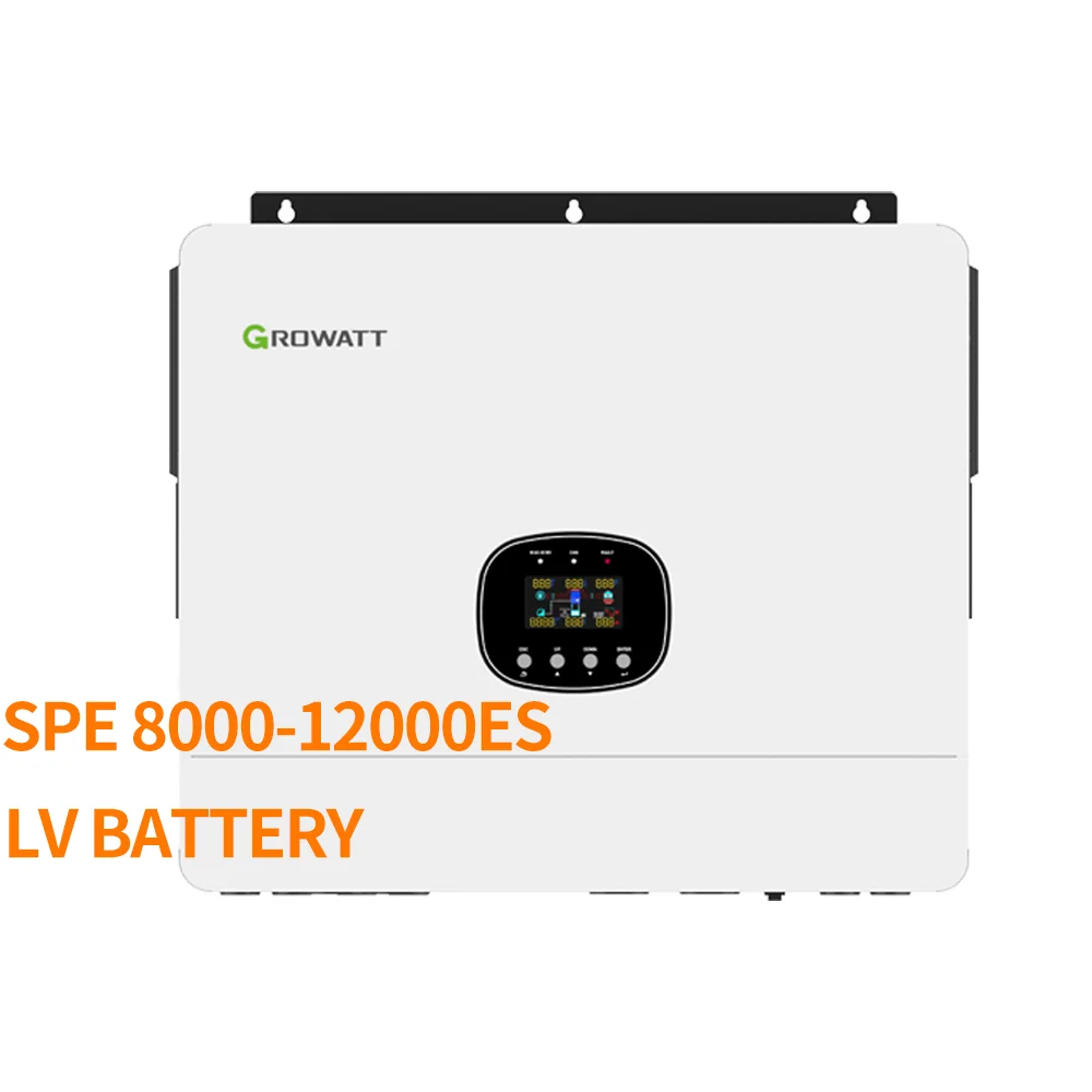 

Grow tt 1 Ph se on Off Grid Sol r Inverter 8Kw 10Kw 12Kw Hybrid Inverter 50/60Hz SPE 8000 10000 12000ES