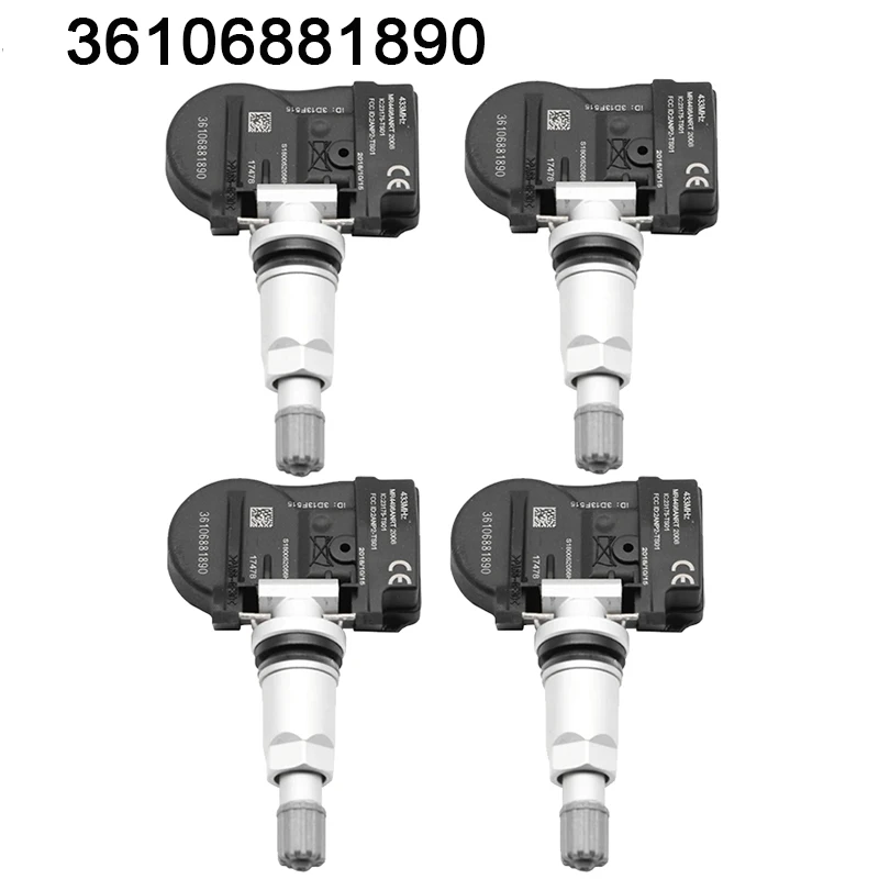 

1/4PCS TPMS Car Tire Pressure Sensor 36106881890 433MHZ for BMW F20 F22 F45 F46 F30 F34 F32 i3 X1 X2 X5 Mini F56 F54