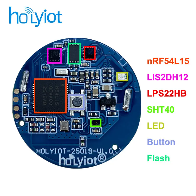 

NRF54L15 Ble Beacon с низким энергопотреблением, Bluetooth 6,0, маяк с акселерометром/барометром, модуль внутреннего отслеживания