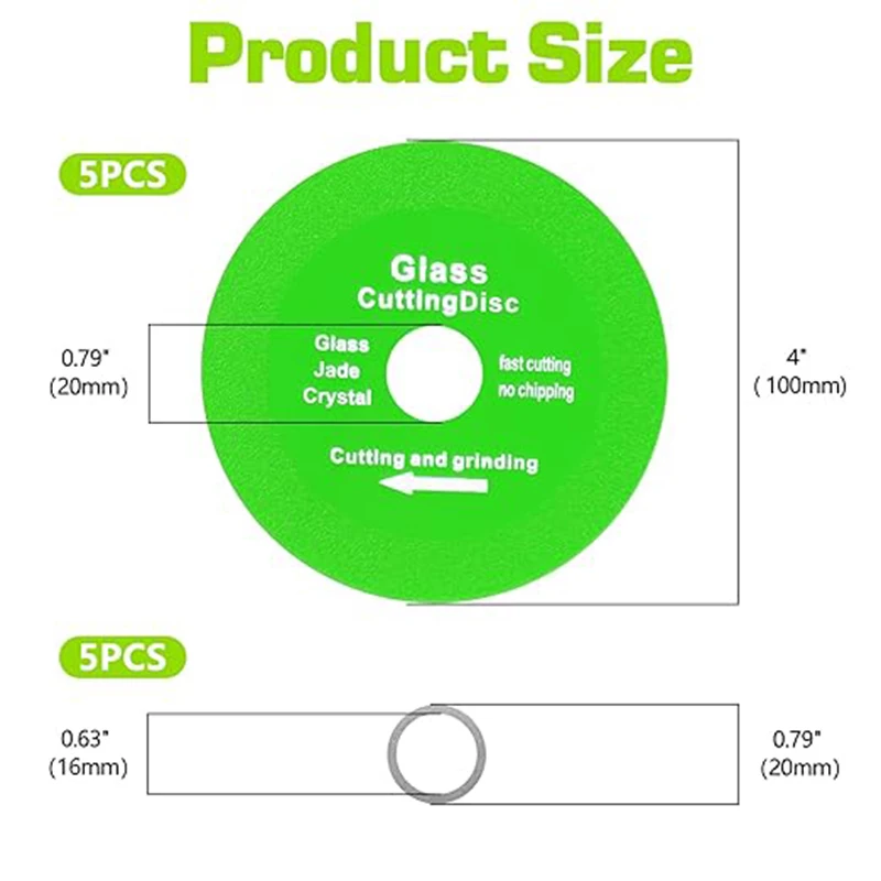 5 قطعة المنشار الماس شفرة القطع اكسسوارات ل اليشم كريستال زجاجات النبيذ بلاط السيراميك قطع طاحونة بلاط زجاجي أداة القطع