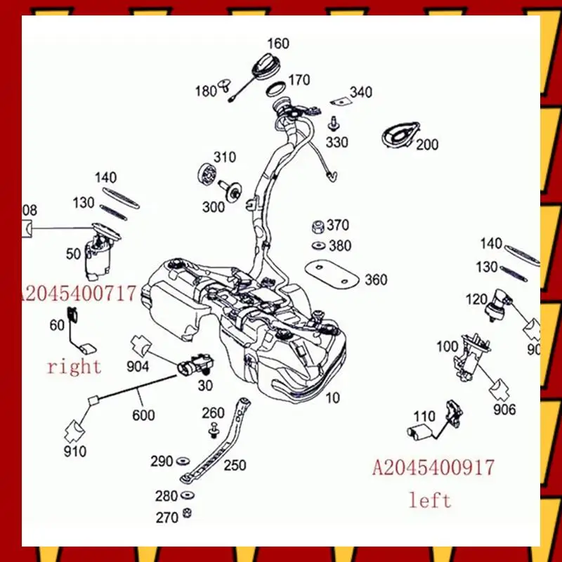 

ABNP 1 PCS Fuel Tank Oil Level Sensor A2045400917 2045400917 Black & Silver Plastic+Metal For Mercedes Benz W204 W212 X204