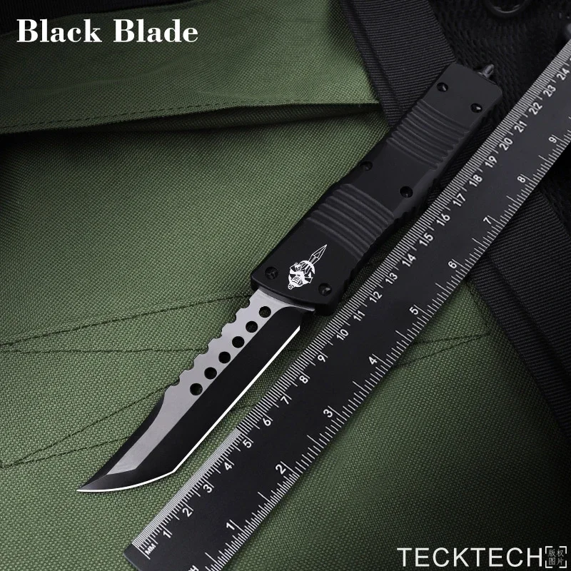 

Hellhound Blade COMBAT TROODON KNIFE Marfione Signature MICRO Tactical TECH Pocketknife D2 Blade CNC Aluminum Handle Best Vers