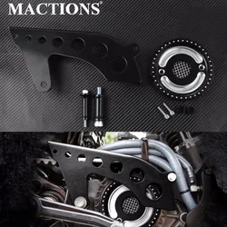 Motorcycle Front Drive Pulley Guard Cover Pulley Cover w/Mesh Countershaft For Harley Sportster 883 1200 XL 48 72 SuperLow 04-22