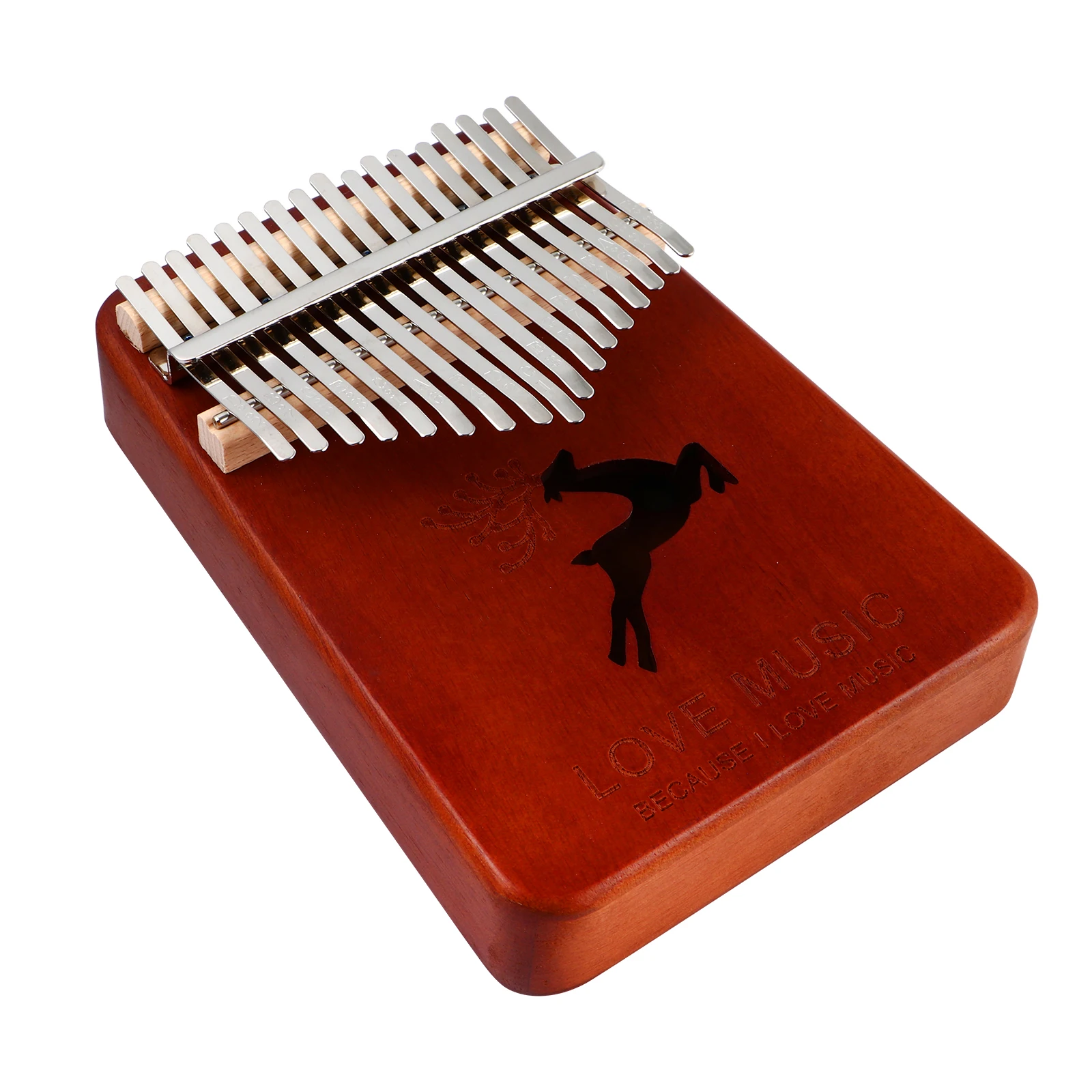 

17 Tone Thumb Piano Educational Musical Instrument Kalimba Finger Creative Wood