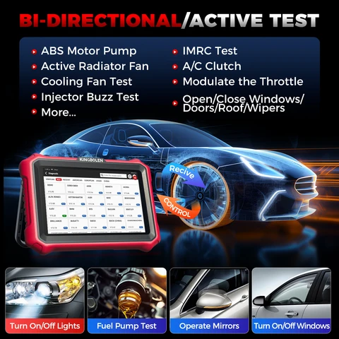 [Пожизненные бесплатные обновления] Диагностический сканер KINGBOLEN K8 PRO ELITE CANFD DOIP FCA OBD2 с двунаправленным кодированием, 40+ сервисных функций, инструмент для автодиагностики