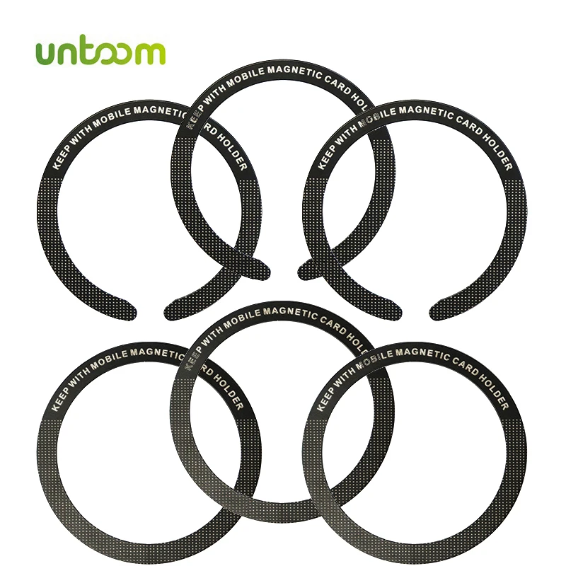 

Untoom Magnetic Wireless Car Charger Metal Ring Sticker Universal Metal Plate Ring for Magsafe Wireless Charger for iPhone 13 12