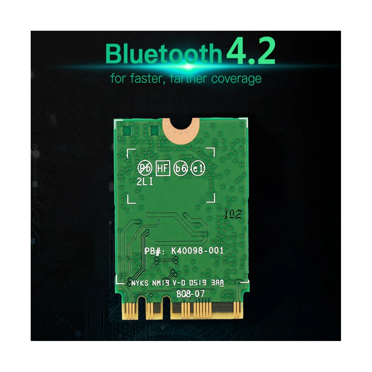 8260 8260NGW WiFi Card+2XAntenna 2.4G/5Ghz 867M Bluetooth 4.2 NGFF M.2 WiFi Wireless Card Module for Intel AC