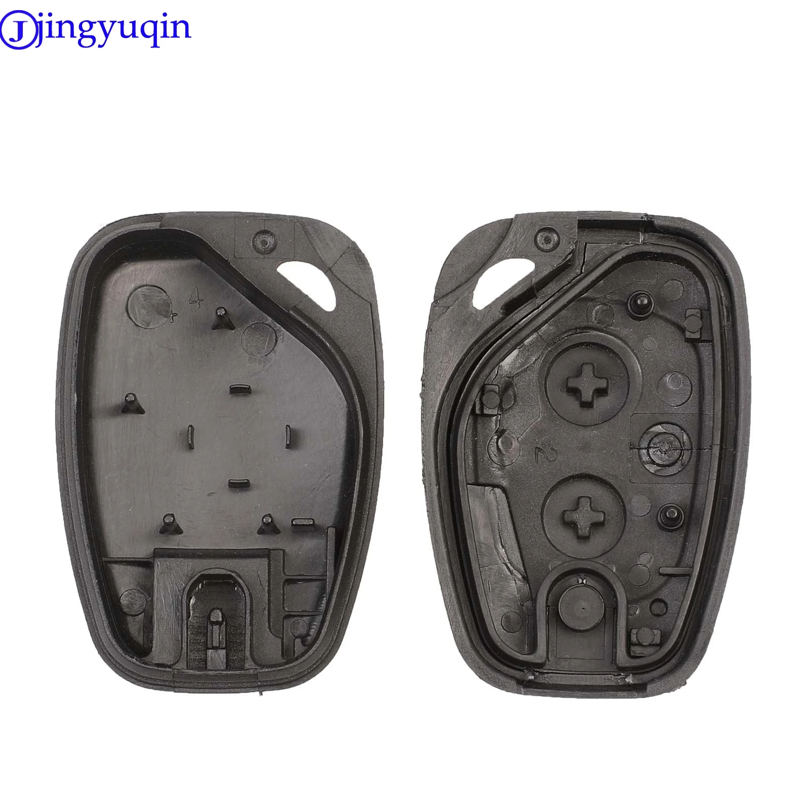 Jingyuqin Fernbedienung Auto Schlüssel Shell Cover Fob Fall Für Vauxhall/Opel Vivaro/Renault Movano Trafic Renault Kangoo Rohling mit Klinge