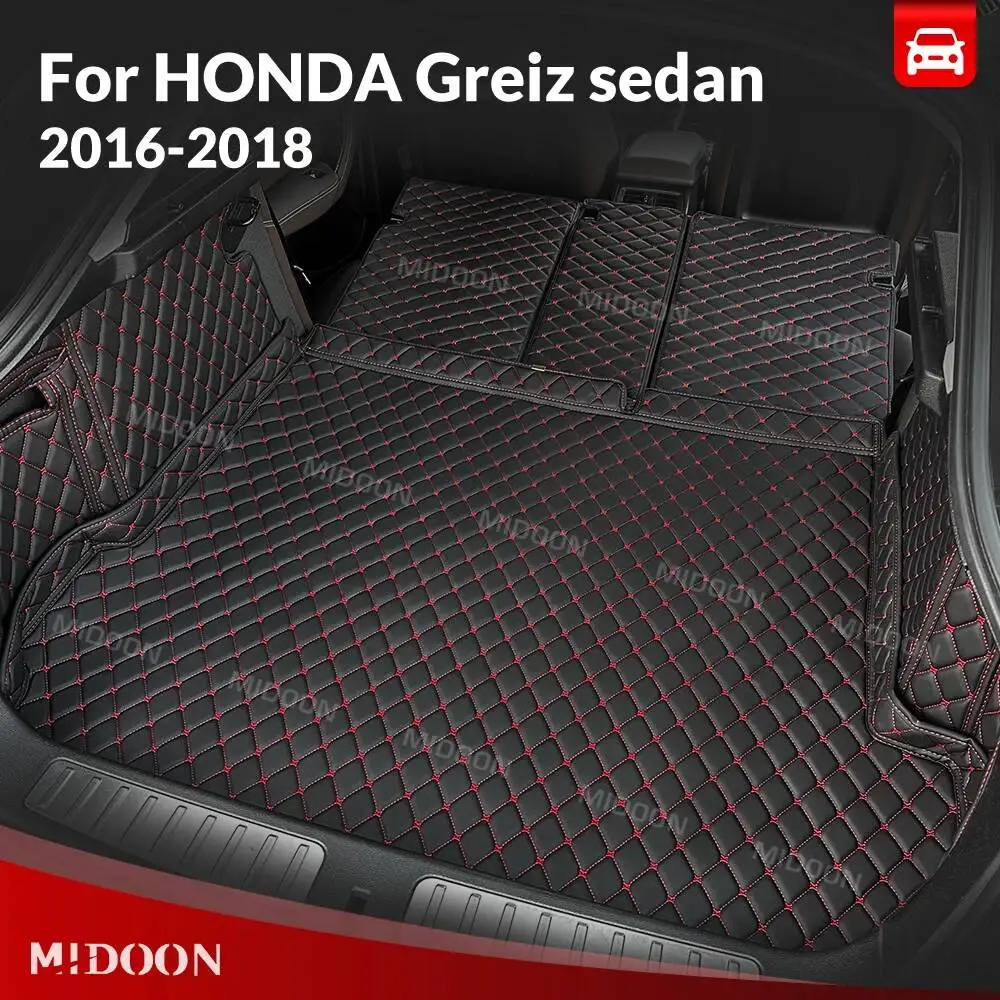 

Коврик в багажник для HONDA Greiz седан 2016-2018, полный охват, защита от загрязнений, защитный коврик, вкладыш в багажник, аксессуары для салона