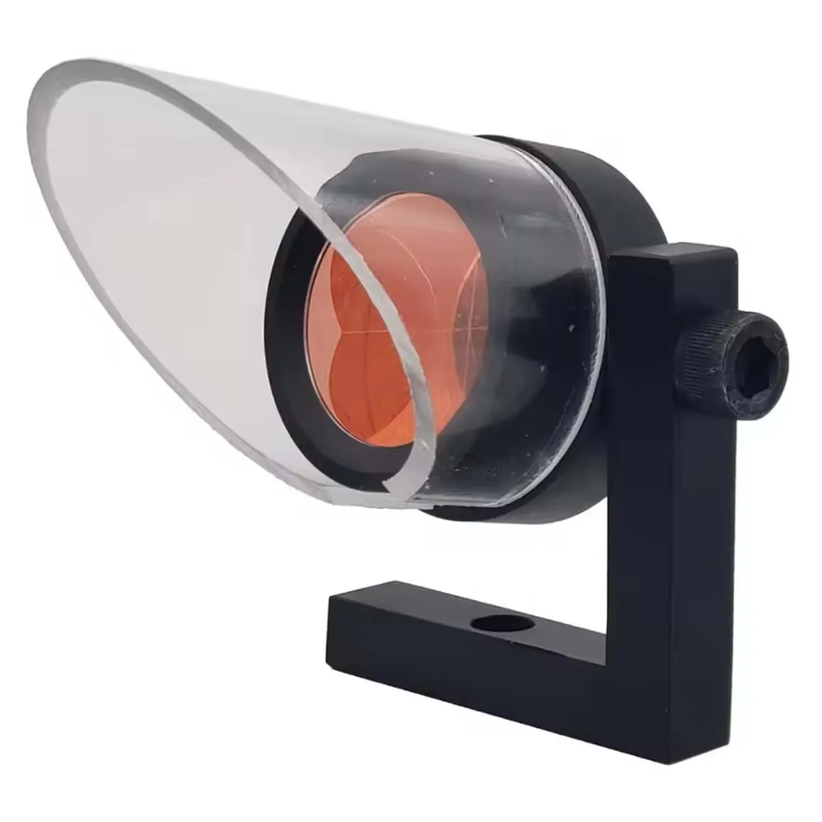 Dia.38mm ( 1.5 inch)  90 degree type mini optical prism with weather protection hood (Rain hood ) for total station L bar GMP104
