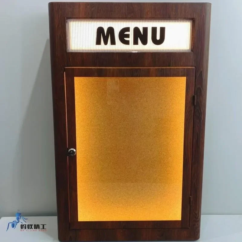Luminous poster decorative frame, Hong Kong Fengmu publicity board, product display, lamp cabinet, niche, bulletin board, meal l