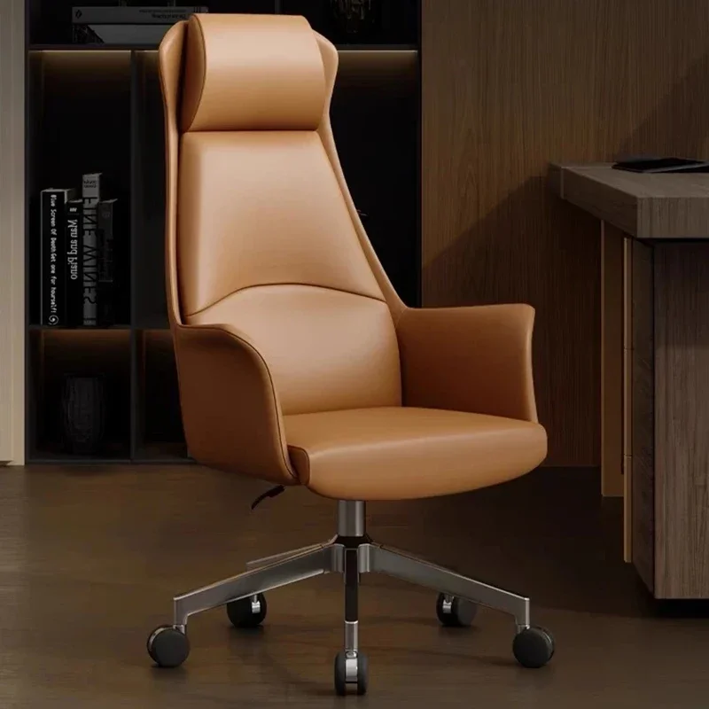 

Luxurious Commerce Office Chair Leather Comfort Comfort Computer Boss Executive Office Chair Bedroom Silla Office Furniture