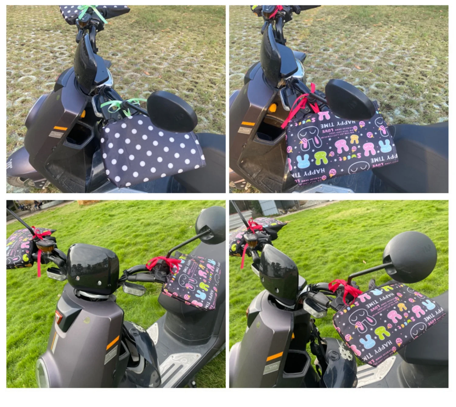 Guantes invernales felpa a prueba de viento para bici y moto - imagen 4