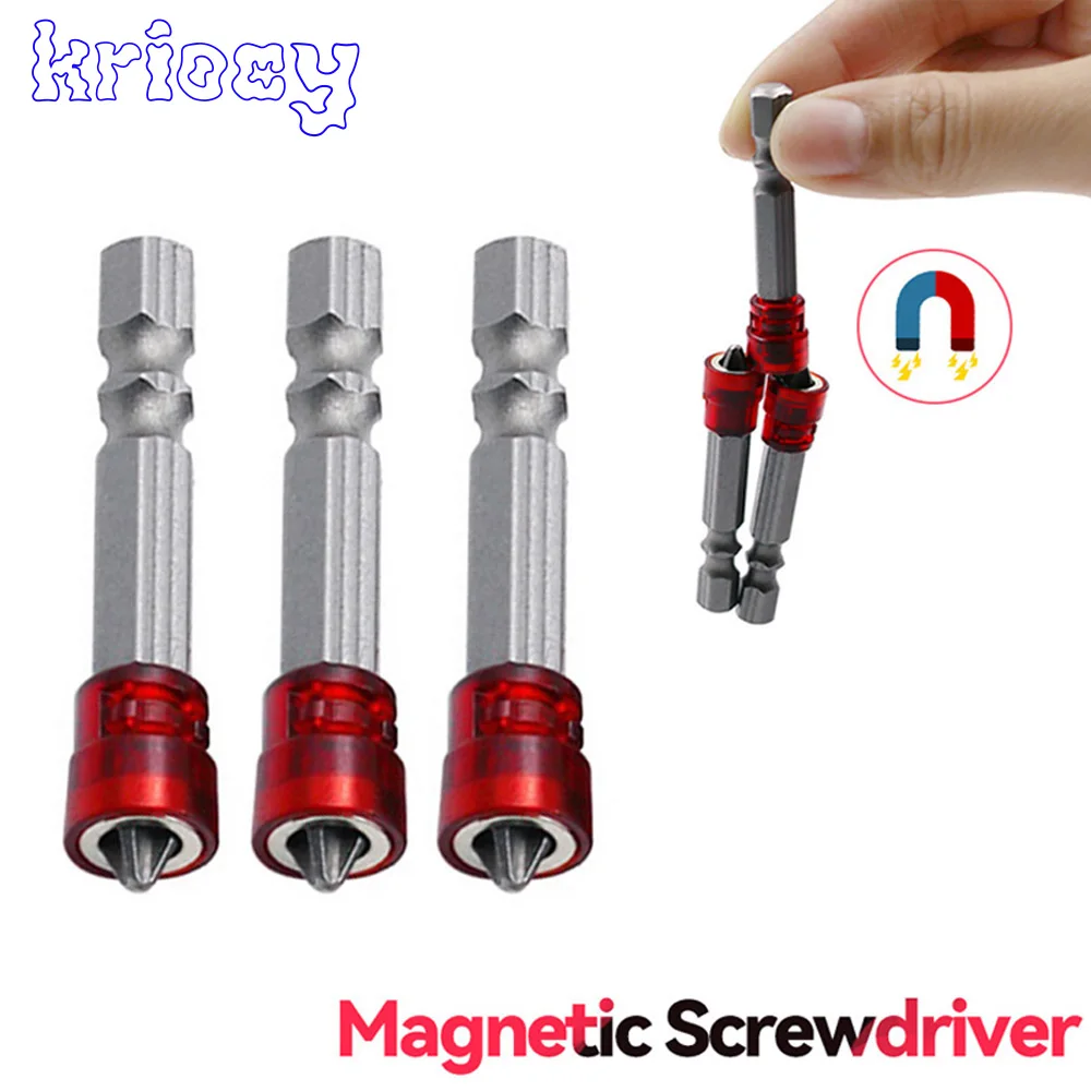 Magnetic Screwdriver Bit Cross-head PH2 Magnetic Screwdriver Bits 1/4 Inch Hex Shank Screwdriver Bit Electric Screwdriver