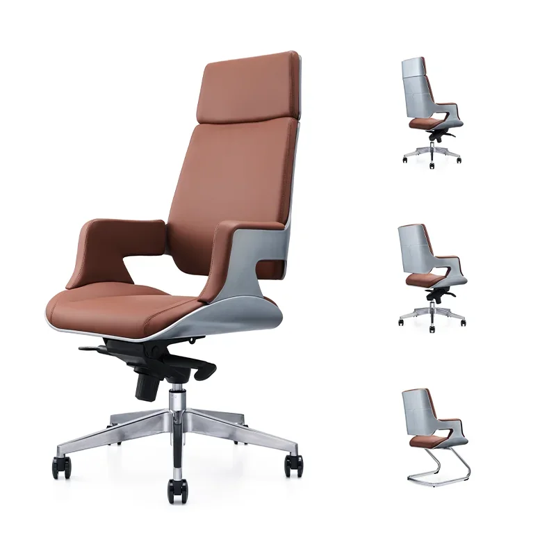 

Factory Direct Customized High-End Comfortable Executive Visitor Leather Chair High-Back Mid-Back Swivel CEO Office Chair