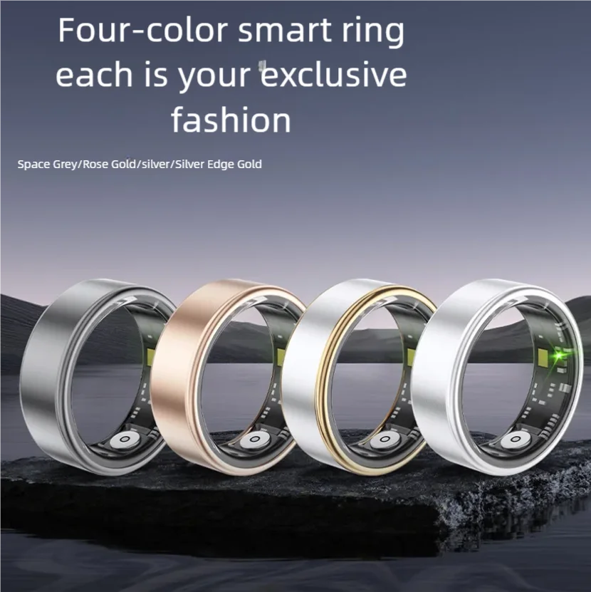 

Heart rate blood oxygen sleep exercise real-time monitoring aluminum alloy glue filling light and comfortable SR06 smart ring