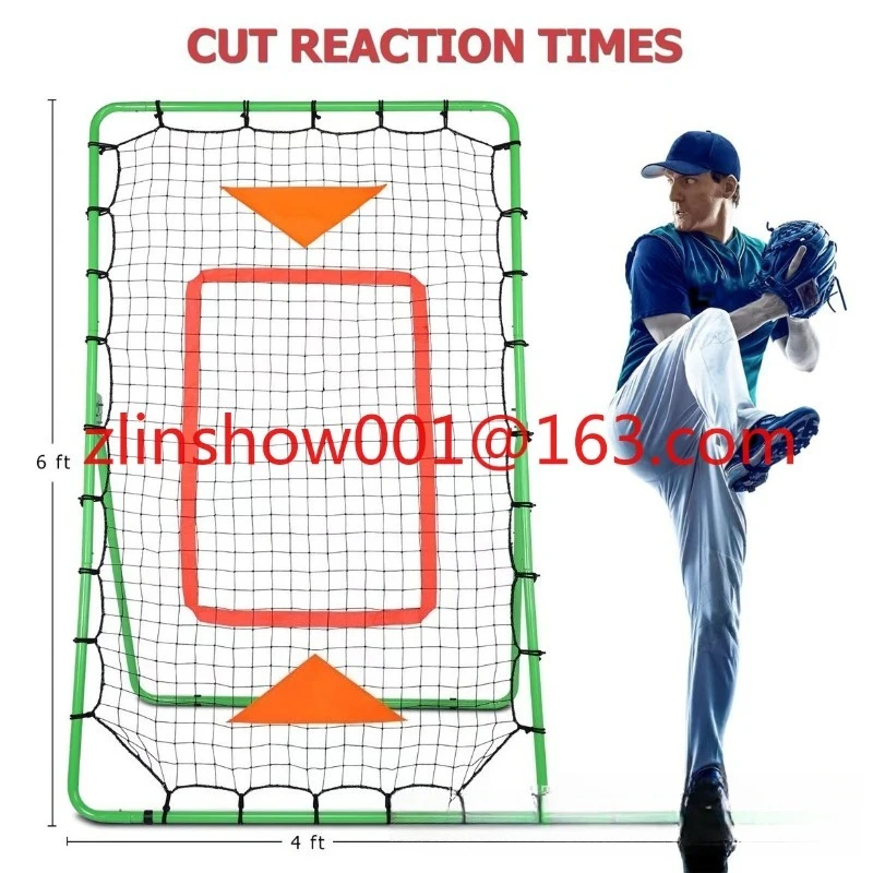 

Сетка для отскока бейсбола Регулируемая сетка для отскока софтбола Портативная сетка для тренировок по регби Тренировка отскока по футболу