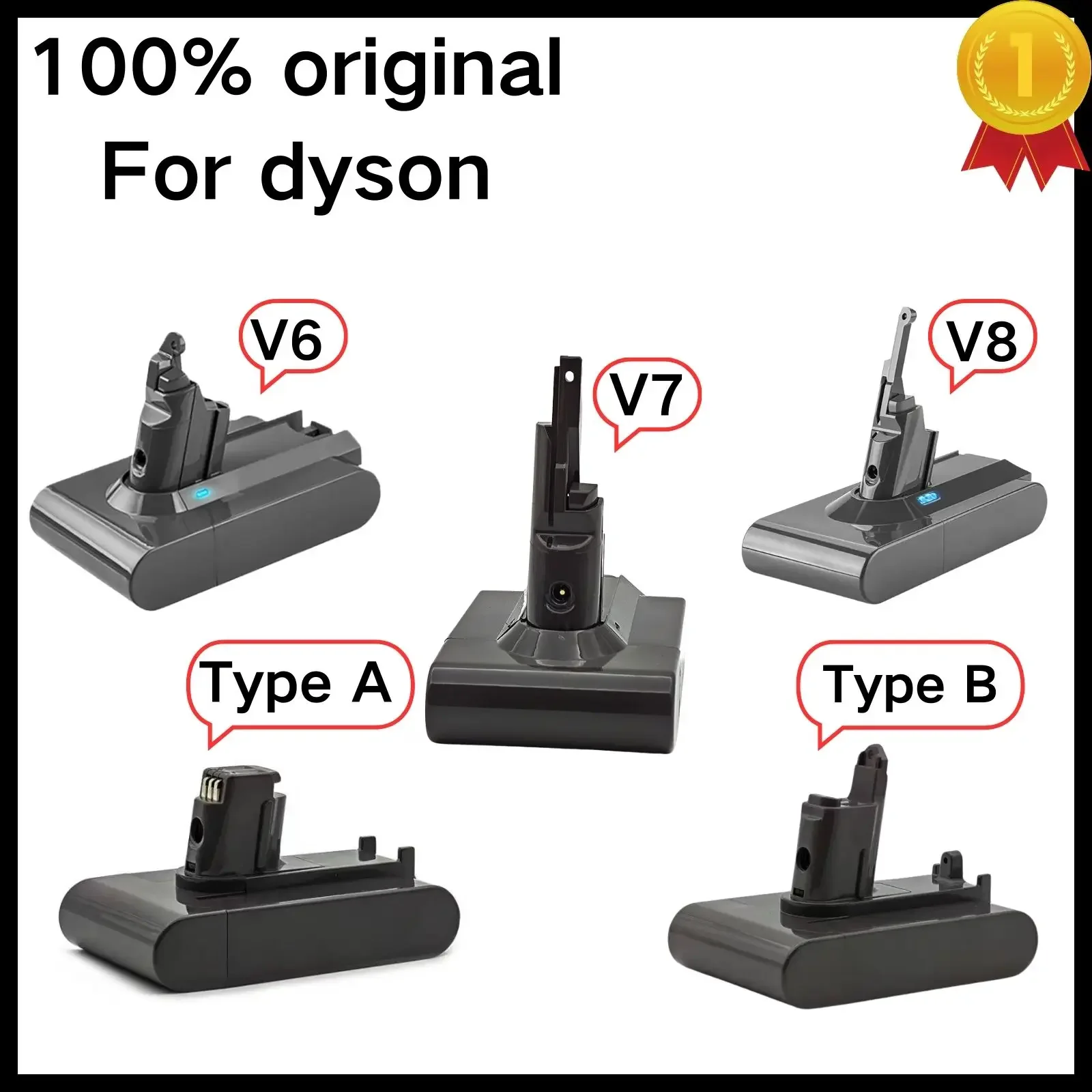 

Vacuum Cleaner Rechargeable Battery for Dyson V6 V7 V8 Series SV07 SV09 SV10 DC58 DC31 DC34 Absolute Fluffy Animal Pro Bateria