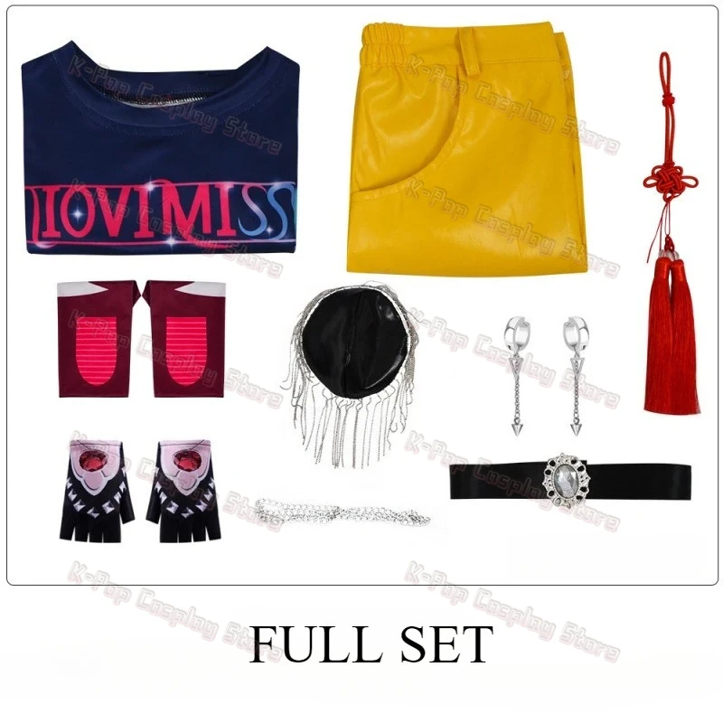 ใหม่ร้อนภาพยนตร์ K-Pop Demon Hunters คอสเพลย์เครื่องแต่งกาย Mira Top ชุดกระโปรง Halloween Party Props เวทีแสดงอุปกรณ์เสริม