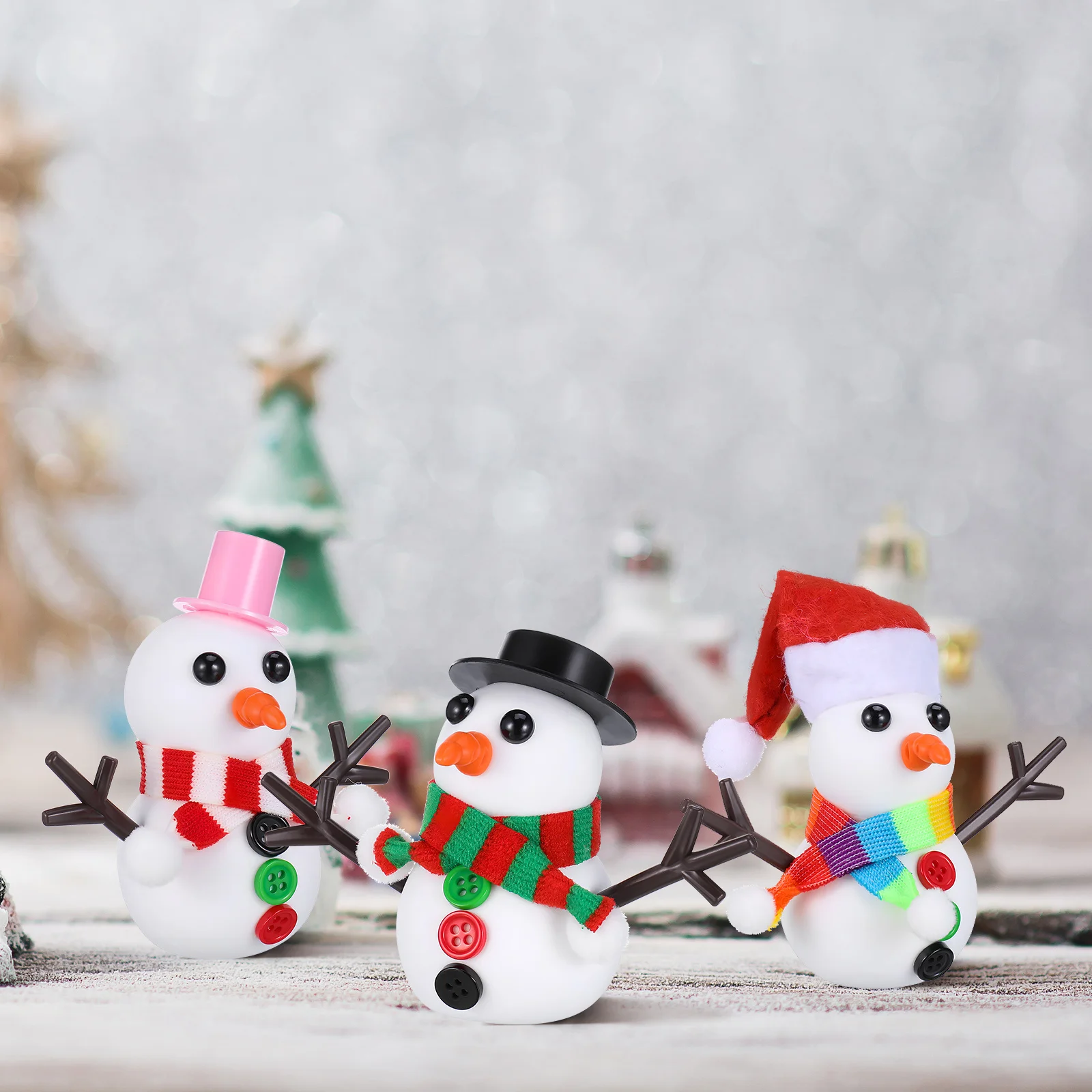 96-delige Kerst Sneeuwpop Knutselset Polymeerklei Set Kinderen Knutselset Feestdagen Cadeautjes Winterfeest Activiteiten