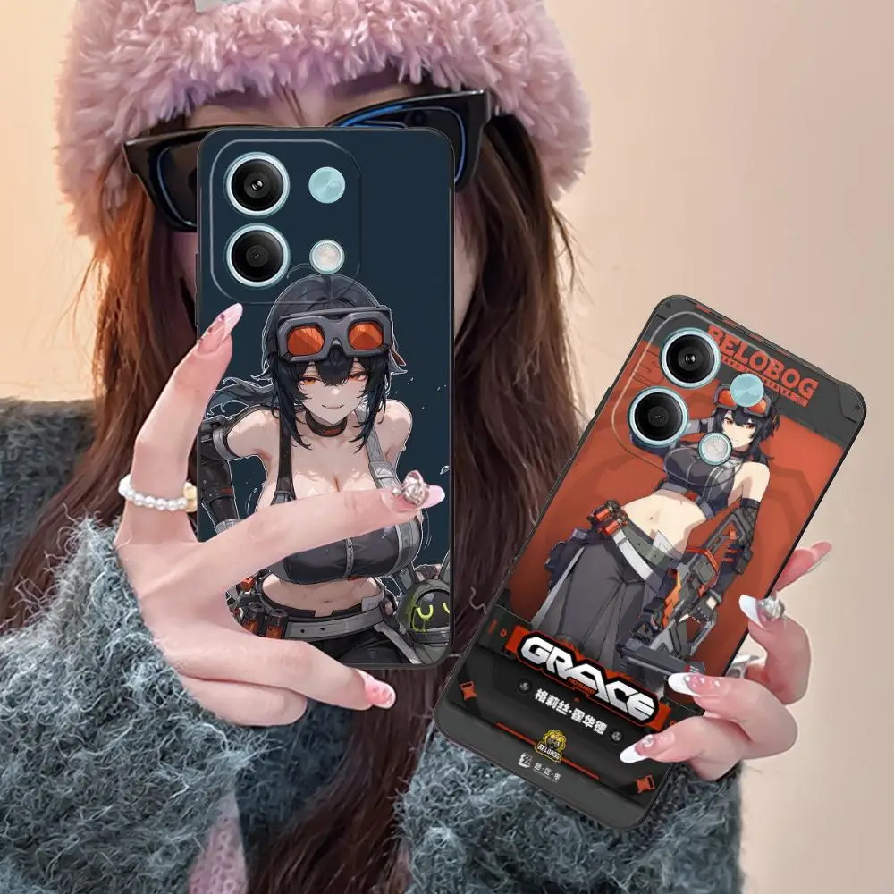 

Чехол для телефона ZZZ Grace Howard для Xiaomi Redmi Note 14 13 12 11 A5 3 2 1 Pro Plus 4G 5G с цветным принтом, защитный роскошный чехол