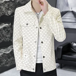 2025 Handsome Business Men's Korean Casual Jacket High Quality Fashion Trend Short Homme Kanye West Inspired Streetwear