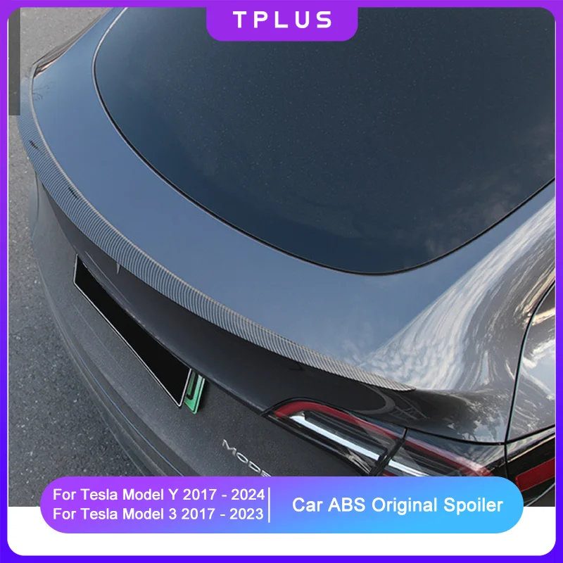 Model 3 2023 Spoiler for Tesla Model Y 2024 ABS Carbon Fiber Trunk Wing High-performance Car Exterior Modification Accessories