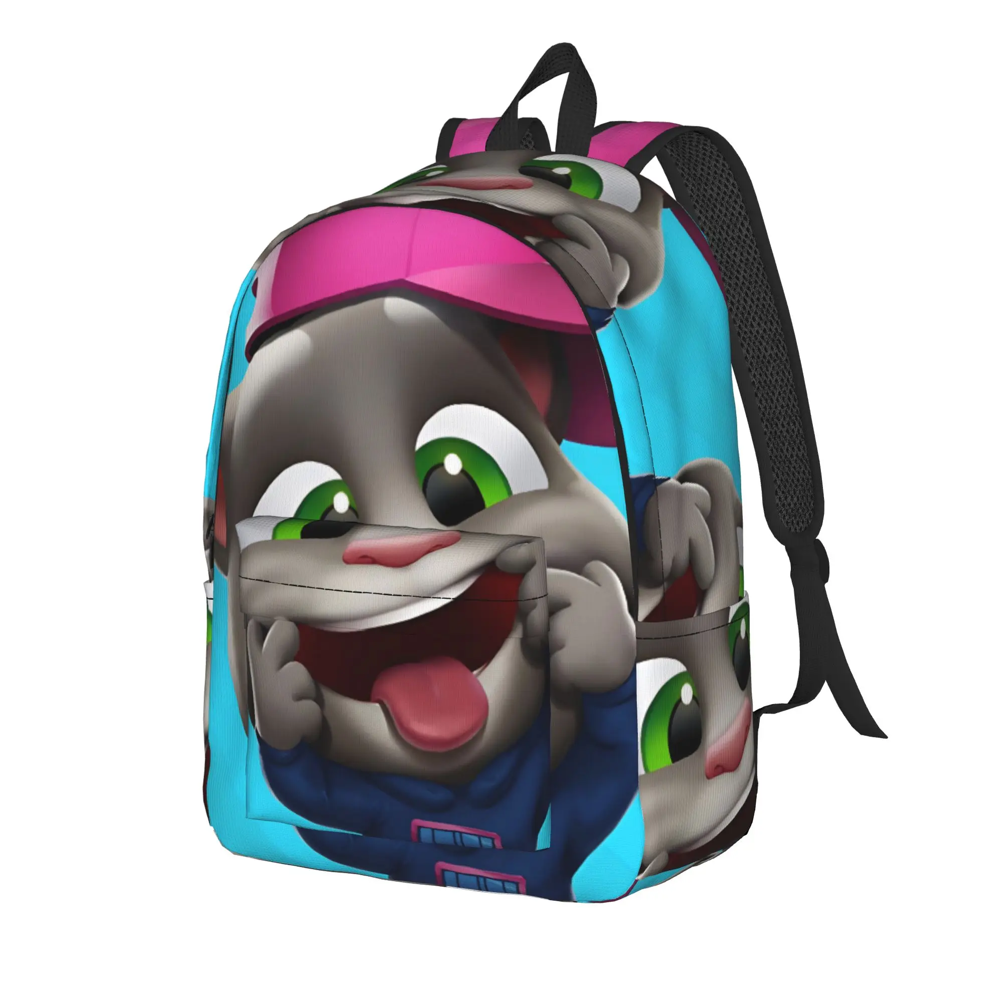 T-Talking T-Tom And F-Friends Backpack for Men Women Casual Student Hiking Travel Daypack  College Canvas Bags Outdoor