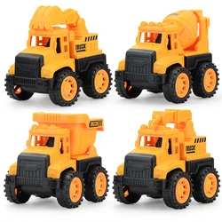 Simulation engineering vehicle series, excavator mini model toys, children's and boys' toy cars