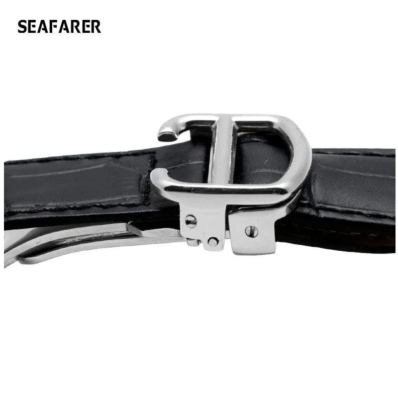 For Omega Watch Speed Seamaster Band Straps Men Deployant Clasp Black Brown Watchband Bracelet Belt 18mm 20mm 22mm Leather
