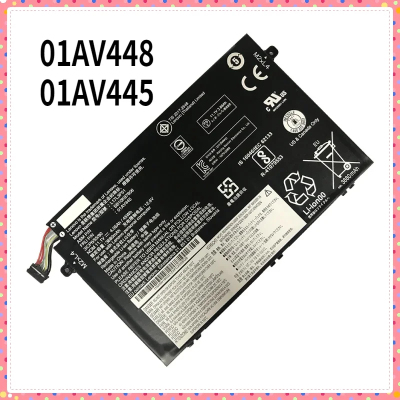 High Quality  Laptop Battery For Lenovo E480 E580 L17L3P51 L17C3P51 01AV445 Notebook Battery 01AV448 Laptop Parts & Accessories