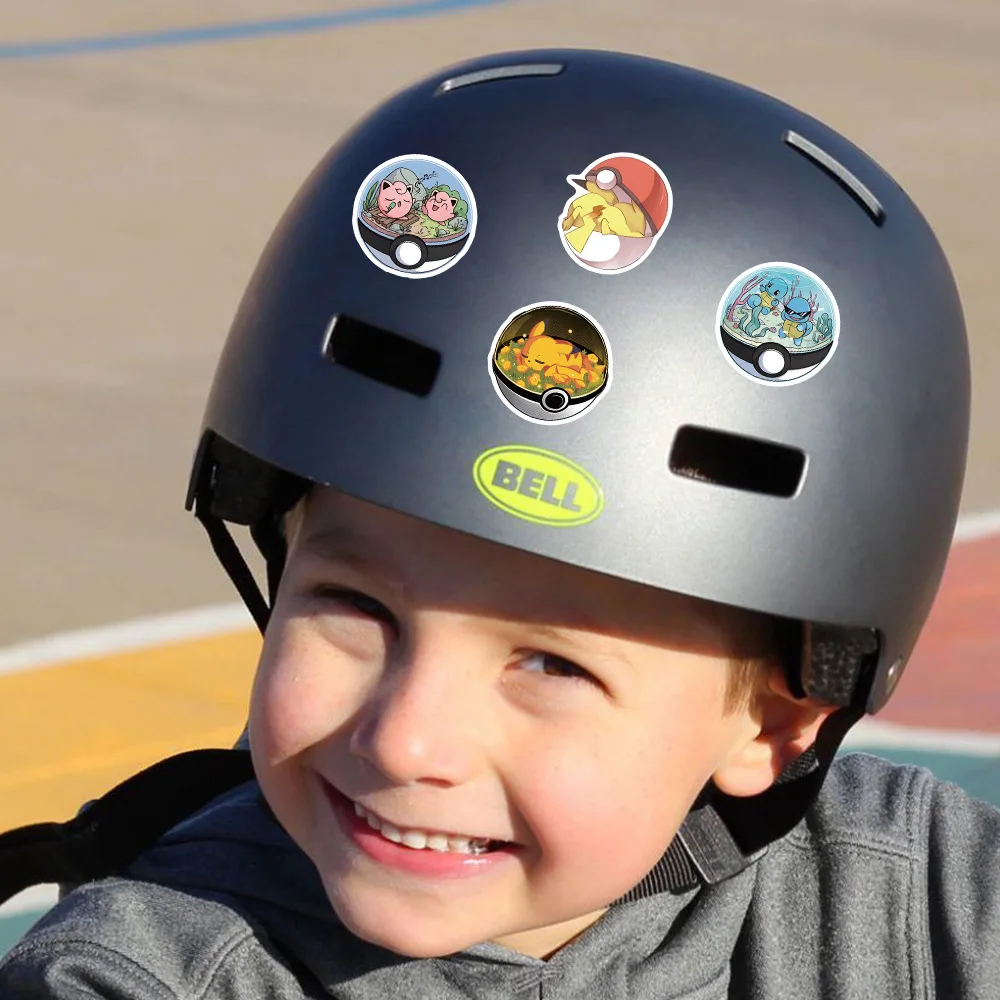 55 قطعة البوكيمون لطيف بيكاتشو ملصقات Kawaii محمول الديكور الشارات سيارة سكيت الأمتعة الهاتف ملصق مضاد للمياه لعبة أطفال #3