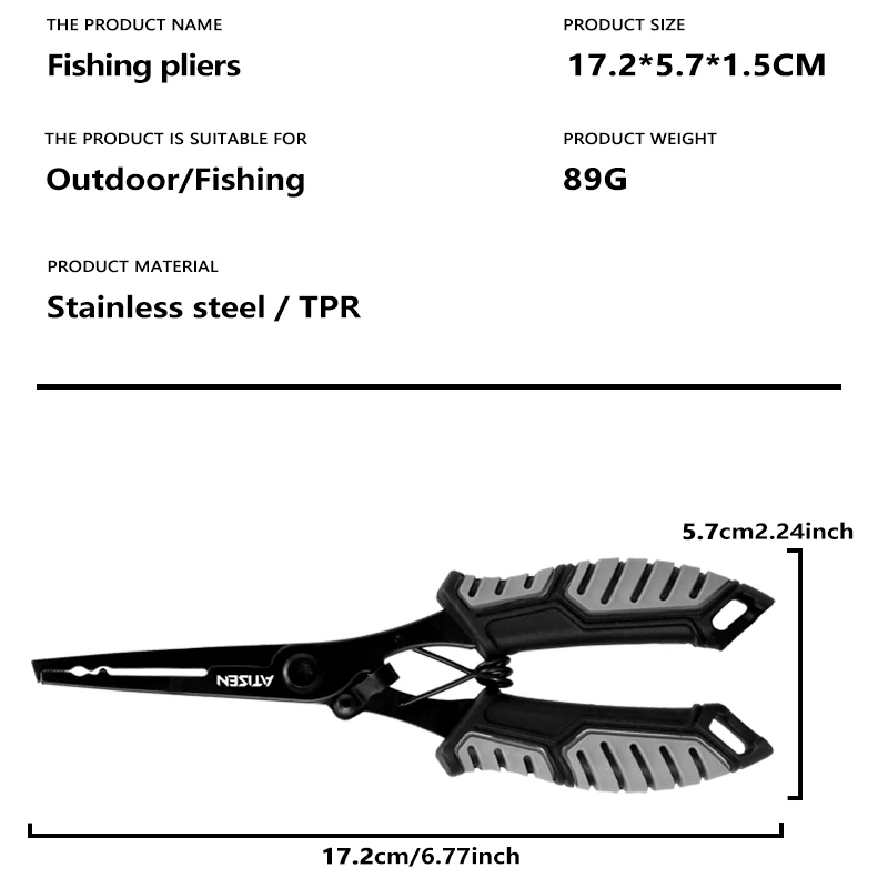 Edelstahl Angeln Greifer Professionelle Angeln Lip Grabber Werkzeug, Fisch Grabber Clip Fisch Control Tackle – Detail 2