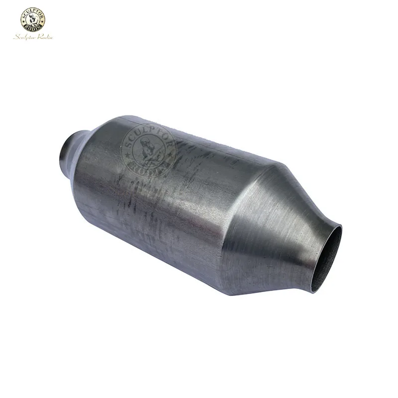 2'' Round Stainless Steel Universal Catalytic Converter 400 Cells High Flow Muffler Catalyst Converter  Euro 4 Standard